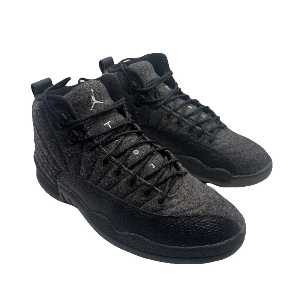 Air Jordan 12 Retro Wool Dark Grey Size 10
